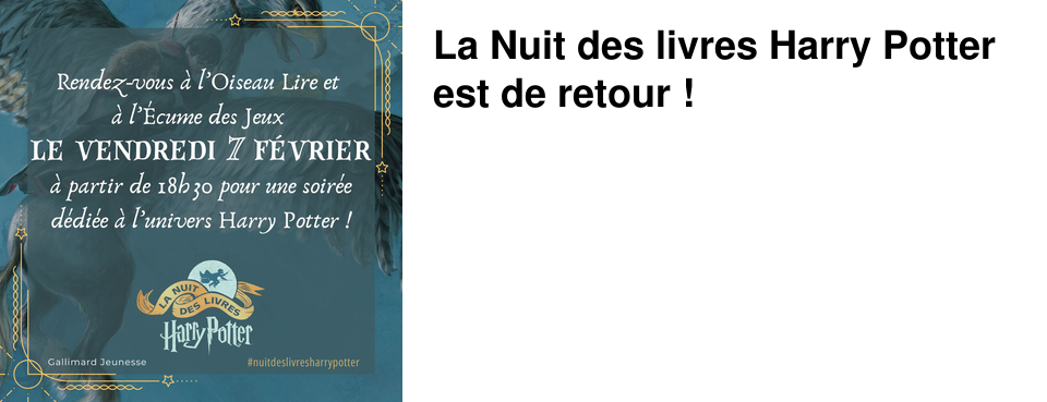 La Nuit des livres Harry Potter est de retour ! 