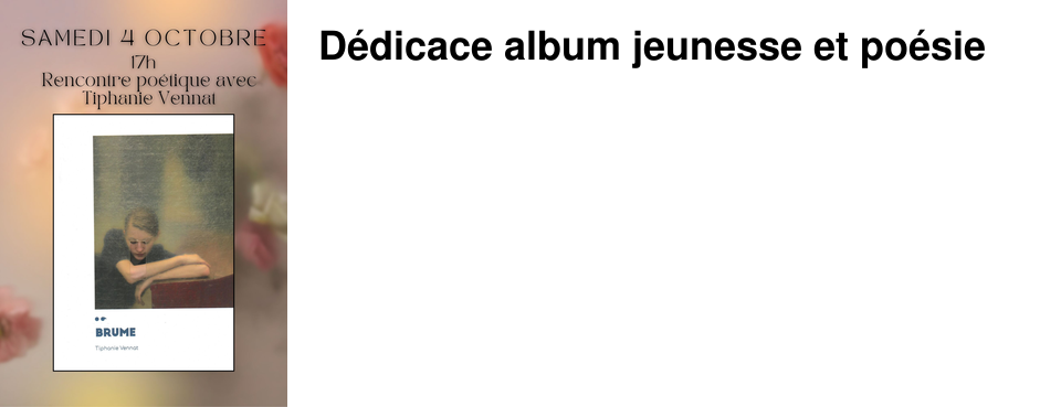 D�dicace album jeunesse et po�sie